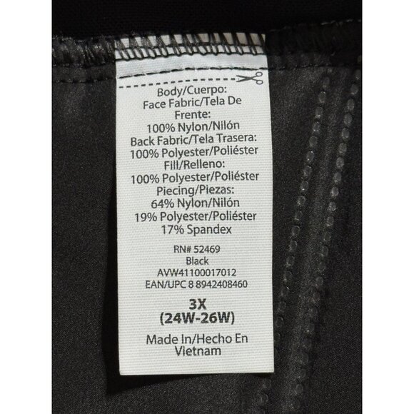 NWT Avia Womens Black Full-Zip 3X Quilted Puffer Vest Running Jogging Pockets - Picture 9 of 9